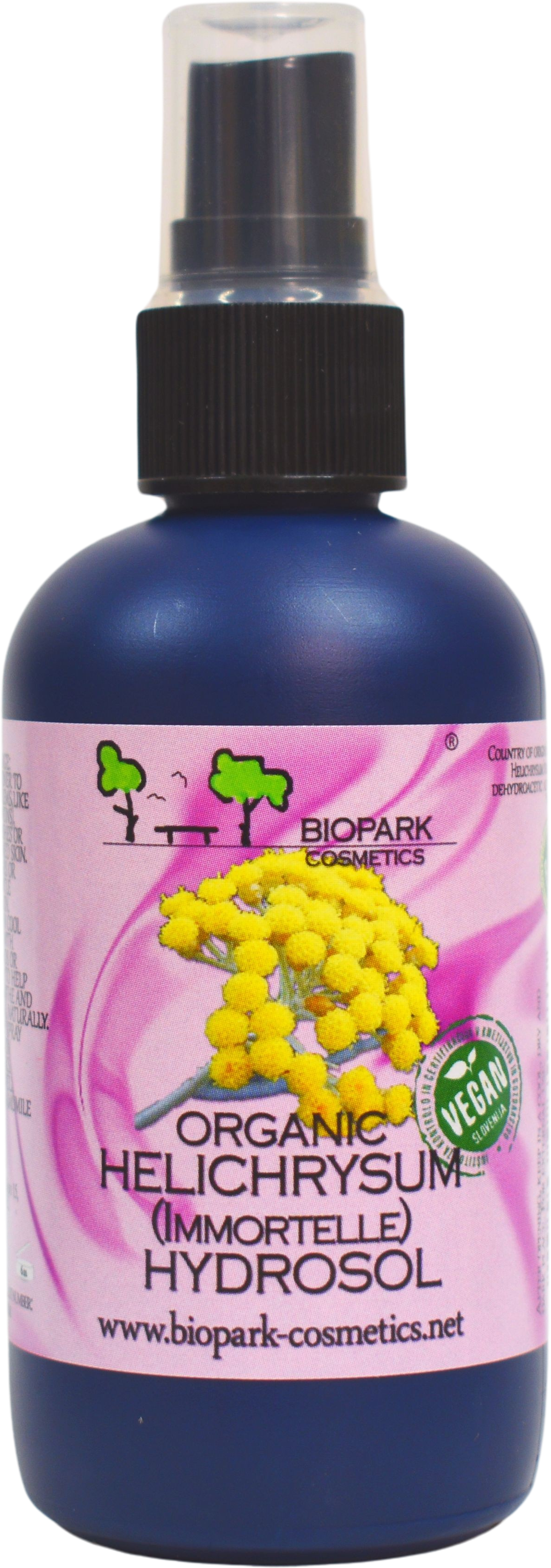 Biopark Cosmetics  Organic Helichrysum (Immortelle) Hydrosol, 100 ml