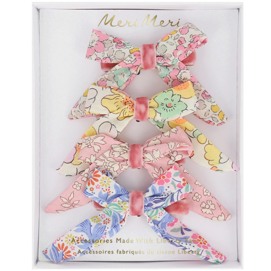 Meri meri haarclips strikjes - 4st