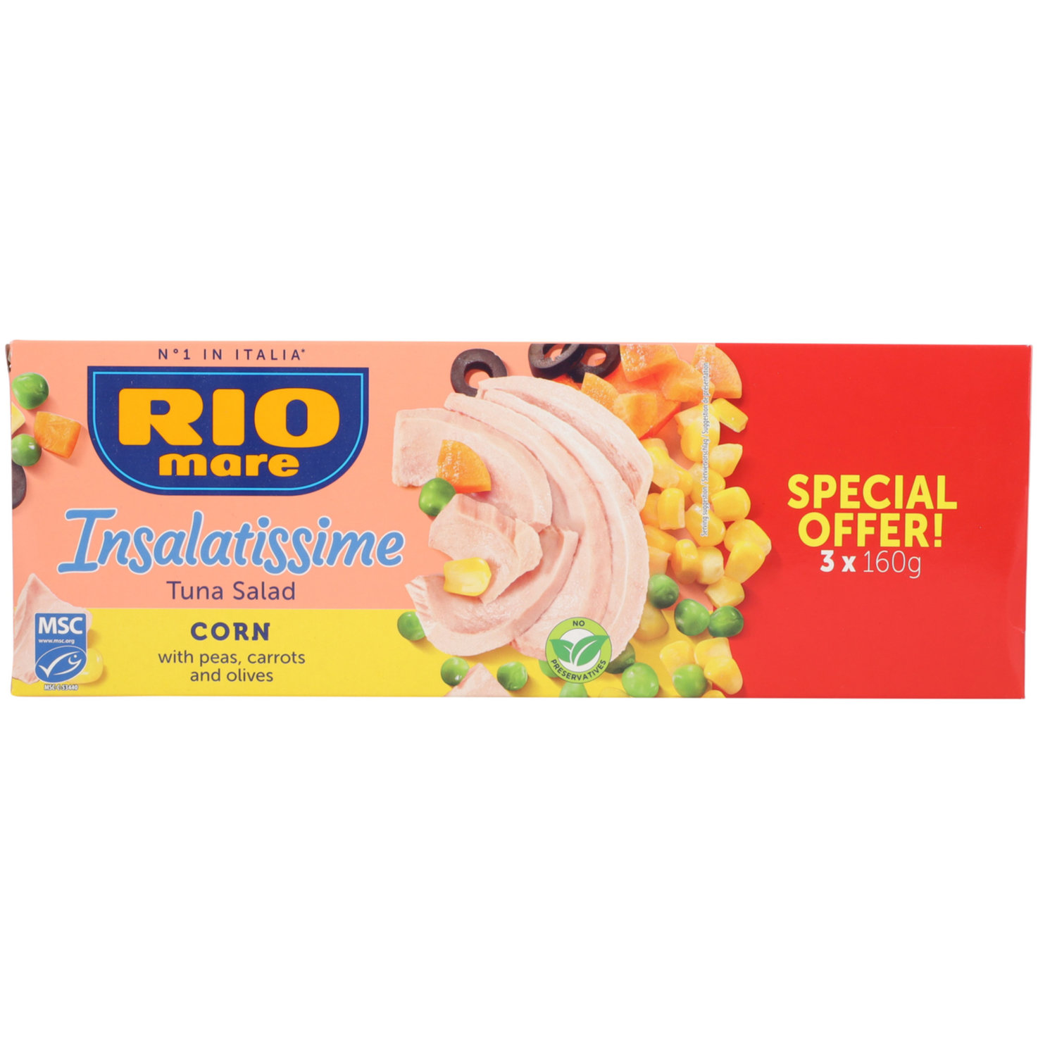 Rio mare Insalatissime Thunfischsalat mit Mais 3x160g