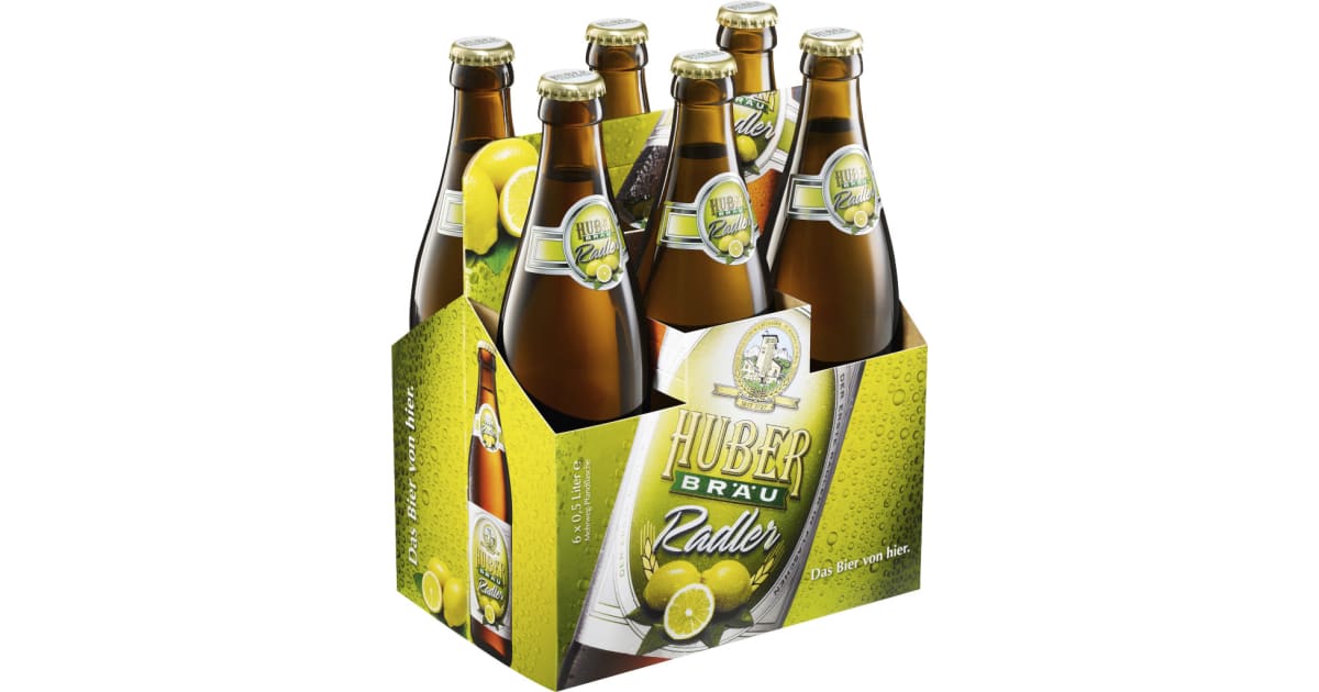 Huber Bräu Radler Tray 6x 0,5 Liter (Mehrweg)