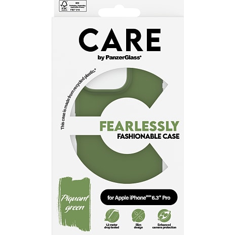 CARE by PanzerGlass iPhone 16 Pro cover - grøn