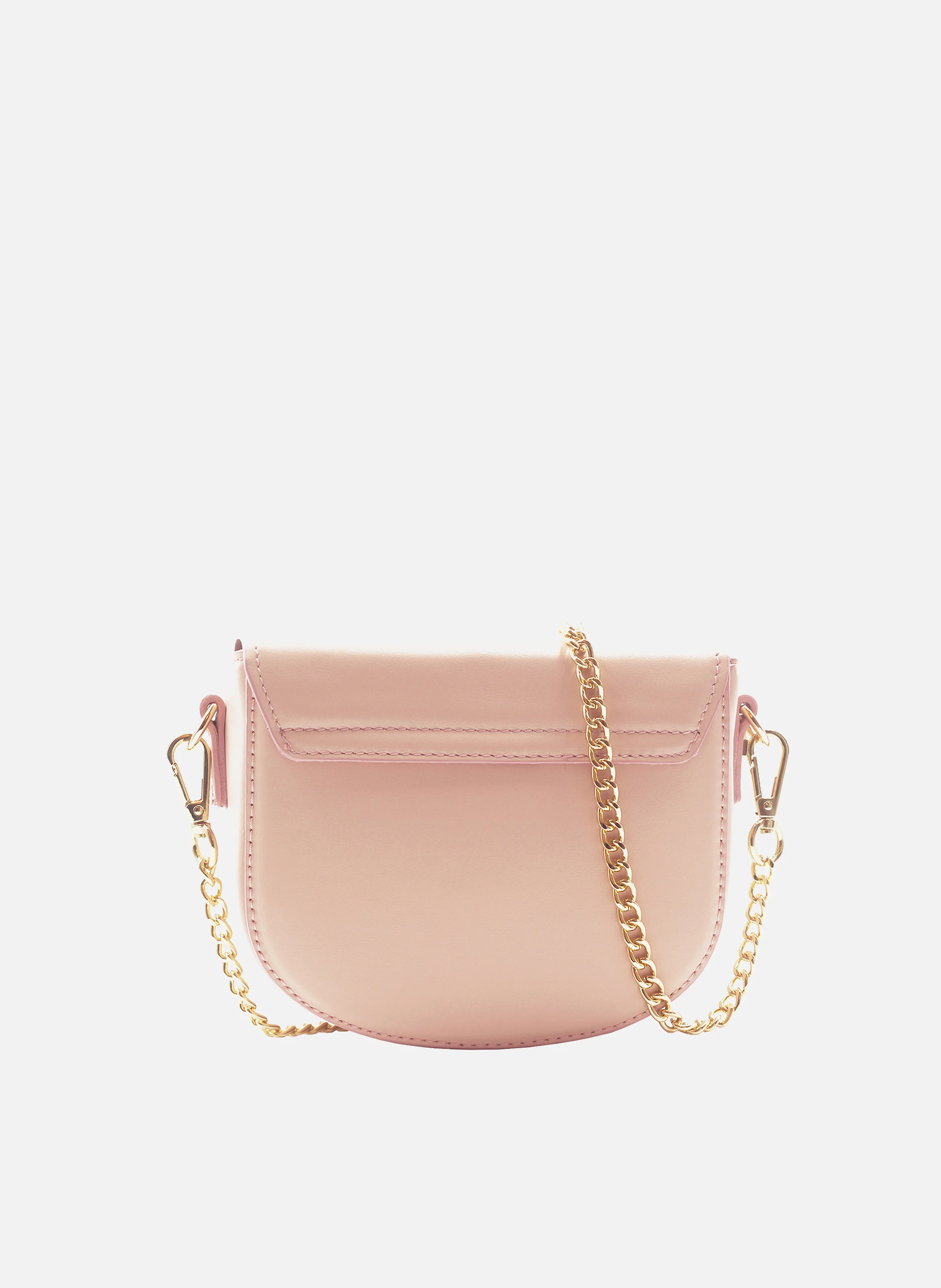 Mini sac cuir lisse | Rose