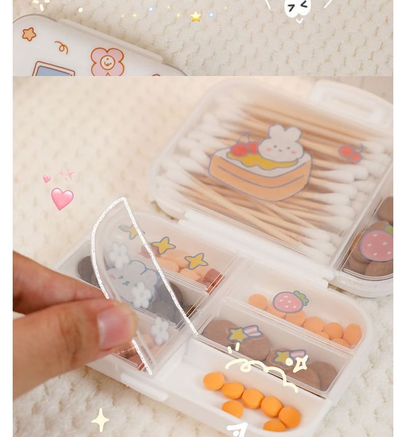 Baburu - Plastic pillendoos / sticker / set