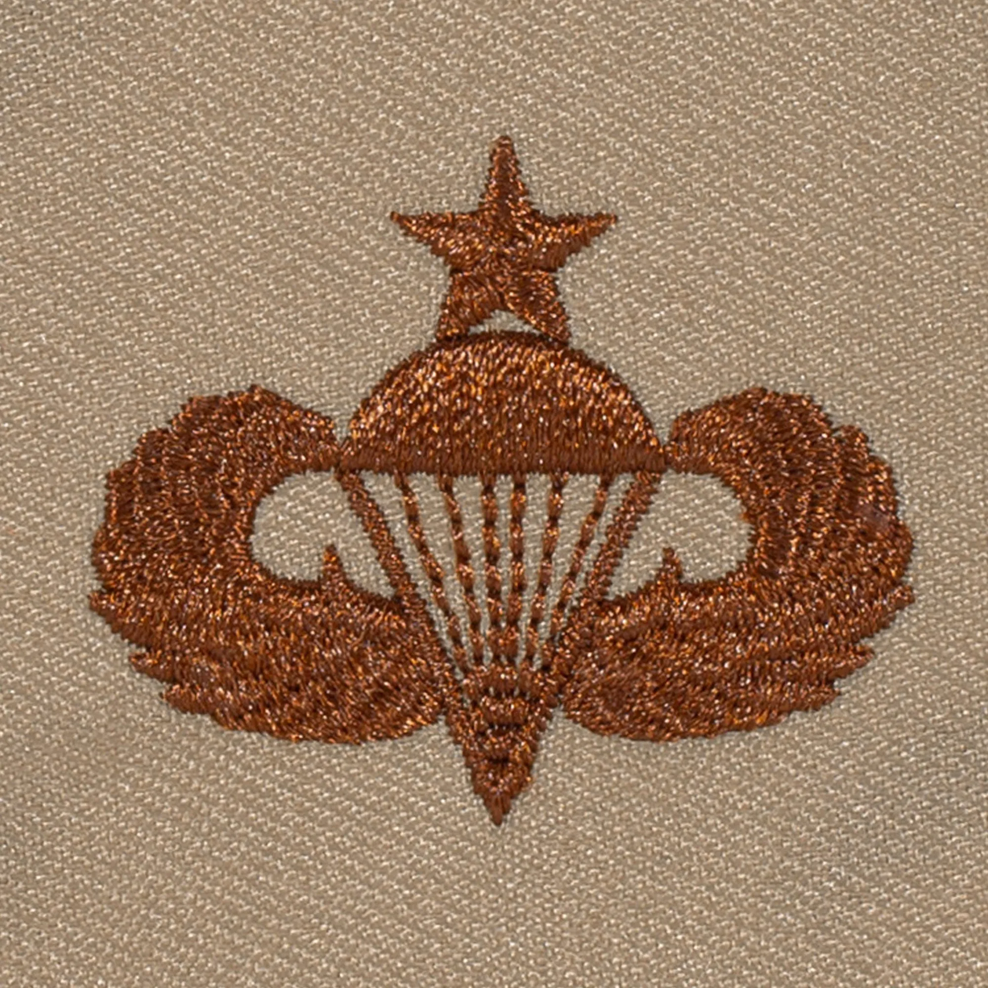 Unbekannt -  Abzeichen US Senior Parachutist Textil desert