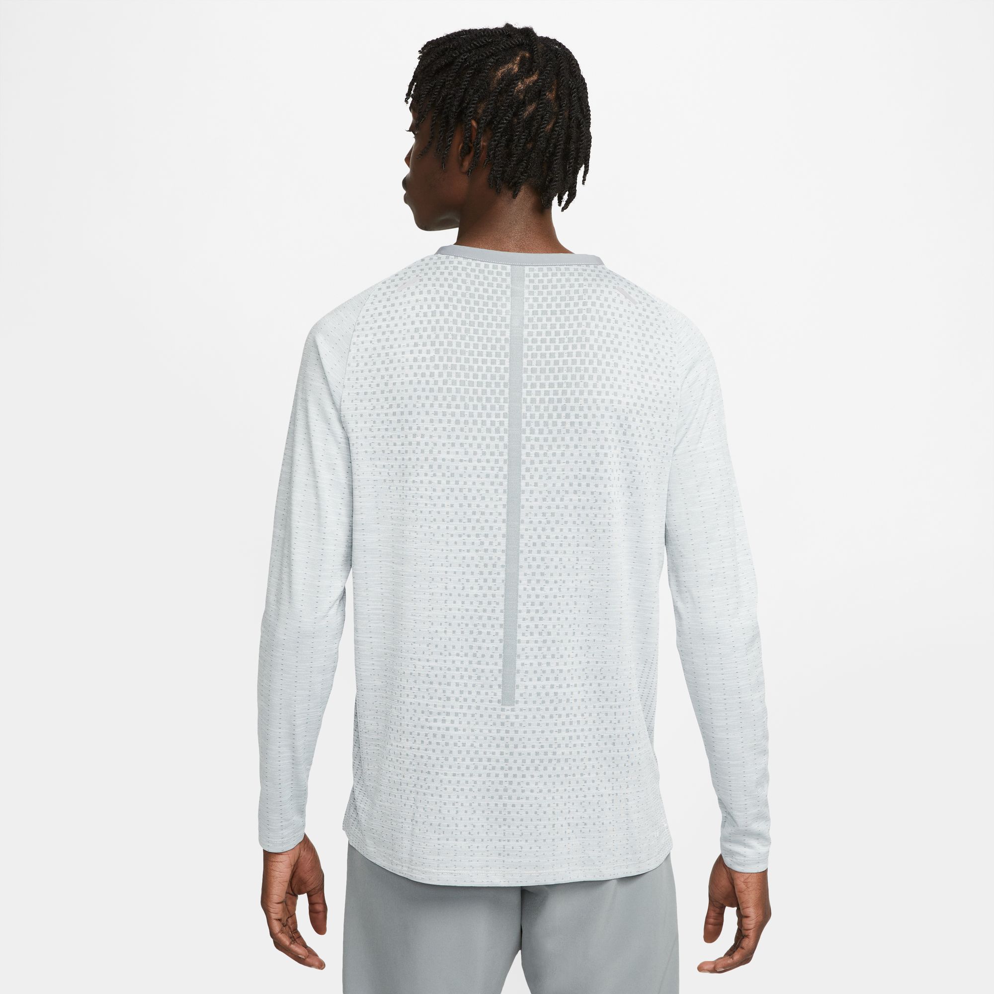 Dri-FIT ADV Techknit Ultra LS Top Herre 084/Smoke Grey/Grey Fog