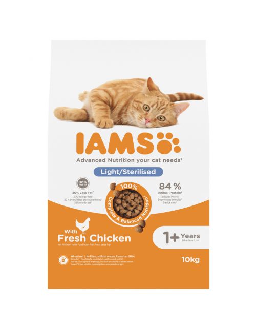 Iams Cat Adult Sterilised Kip - Kattenvoer