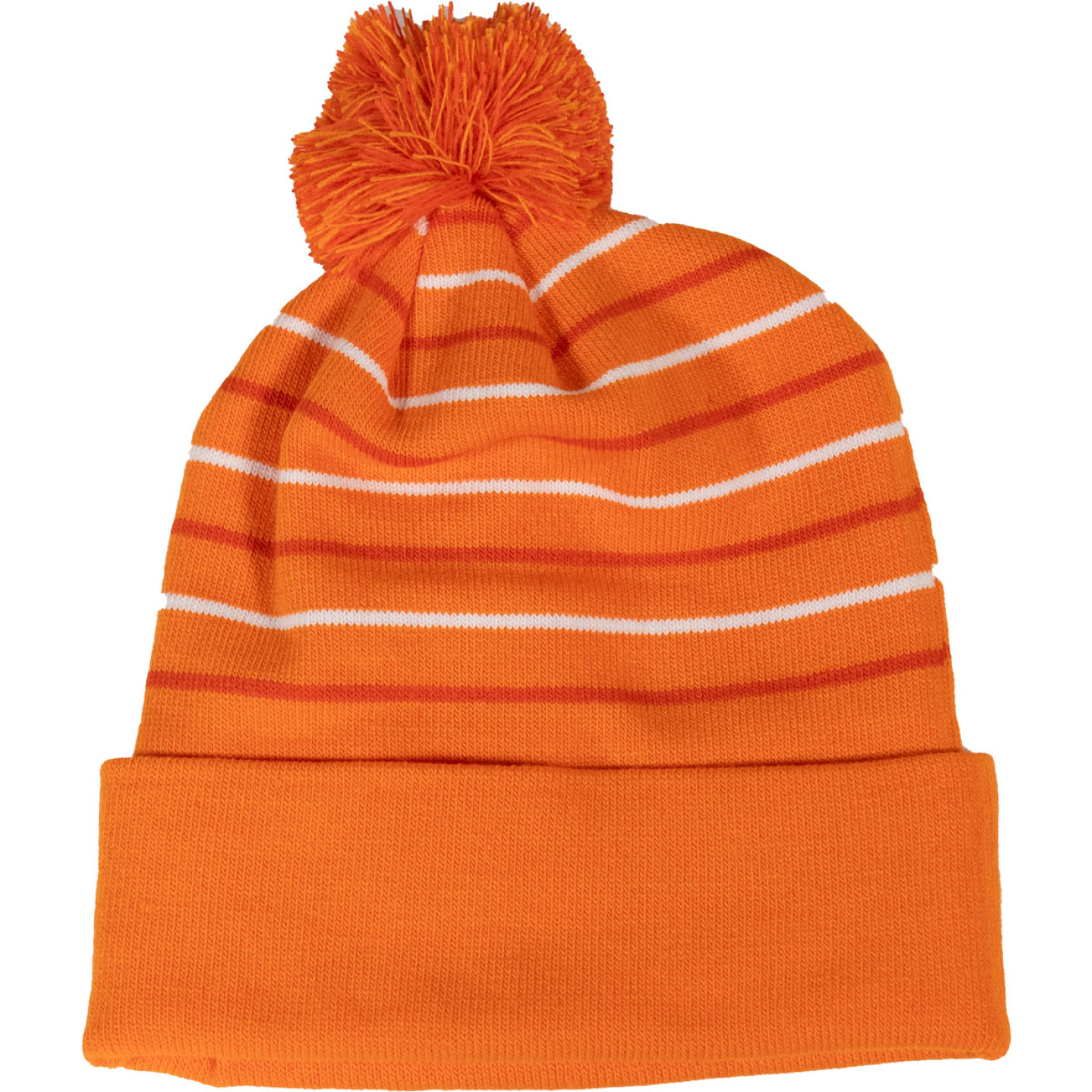 KNVB Muts Ponpon Oranje Wit