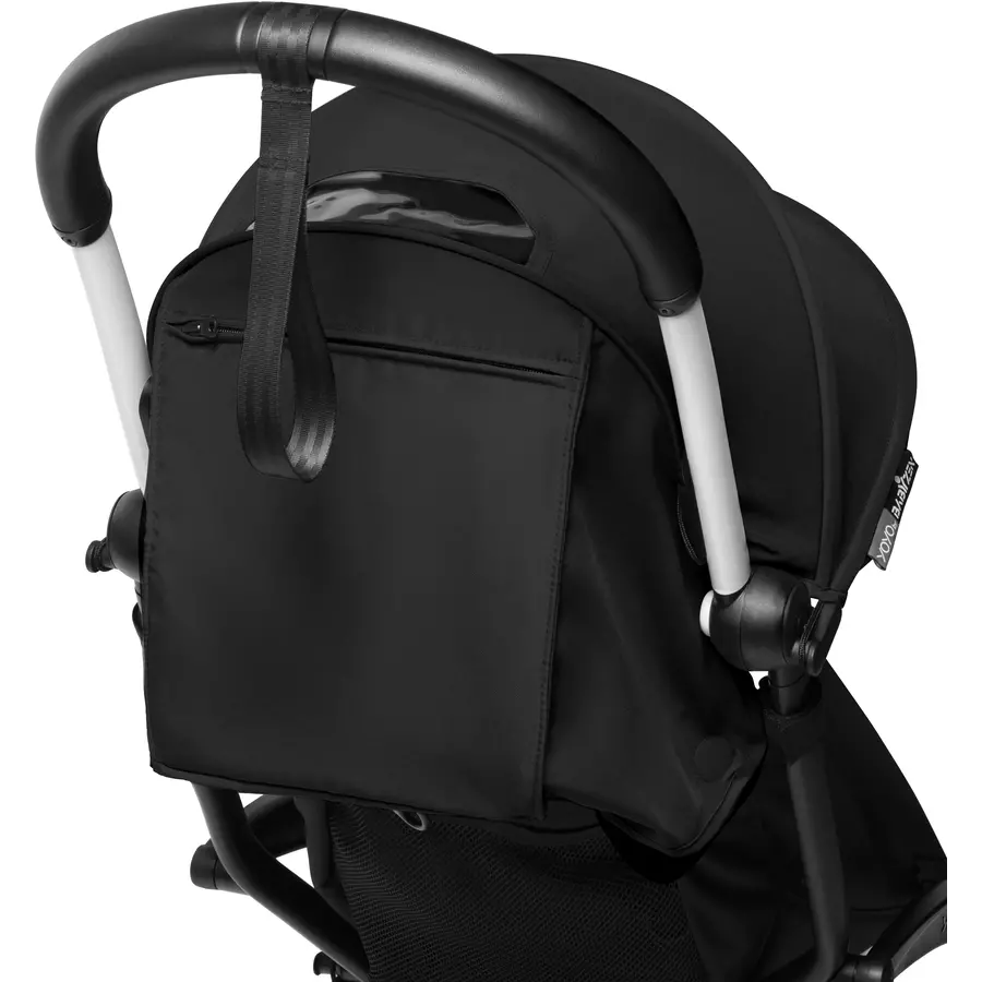 BABYZEN Kinderwagen YOYO2 6+ White mit Textilset Black und Backpack YOYO Black
