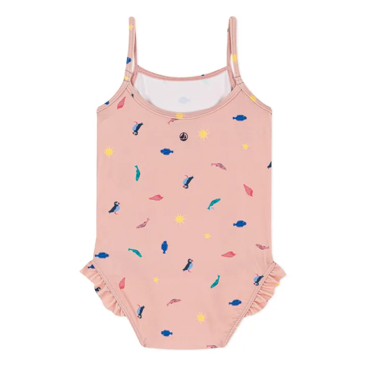 Petit Bateau Maillot de Bain 1 pièce Imprimé Matière Recyclée | Rose