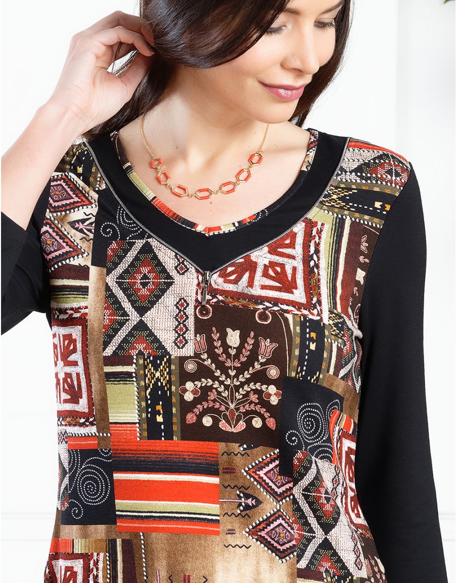 T-shirt fantaisie orange