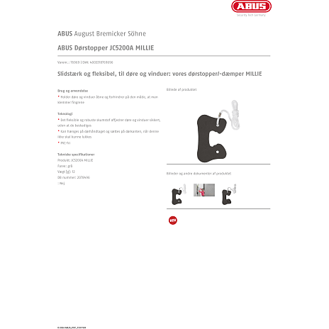 ABUS dørstopper, MILLIE