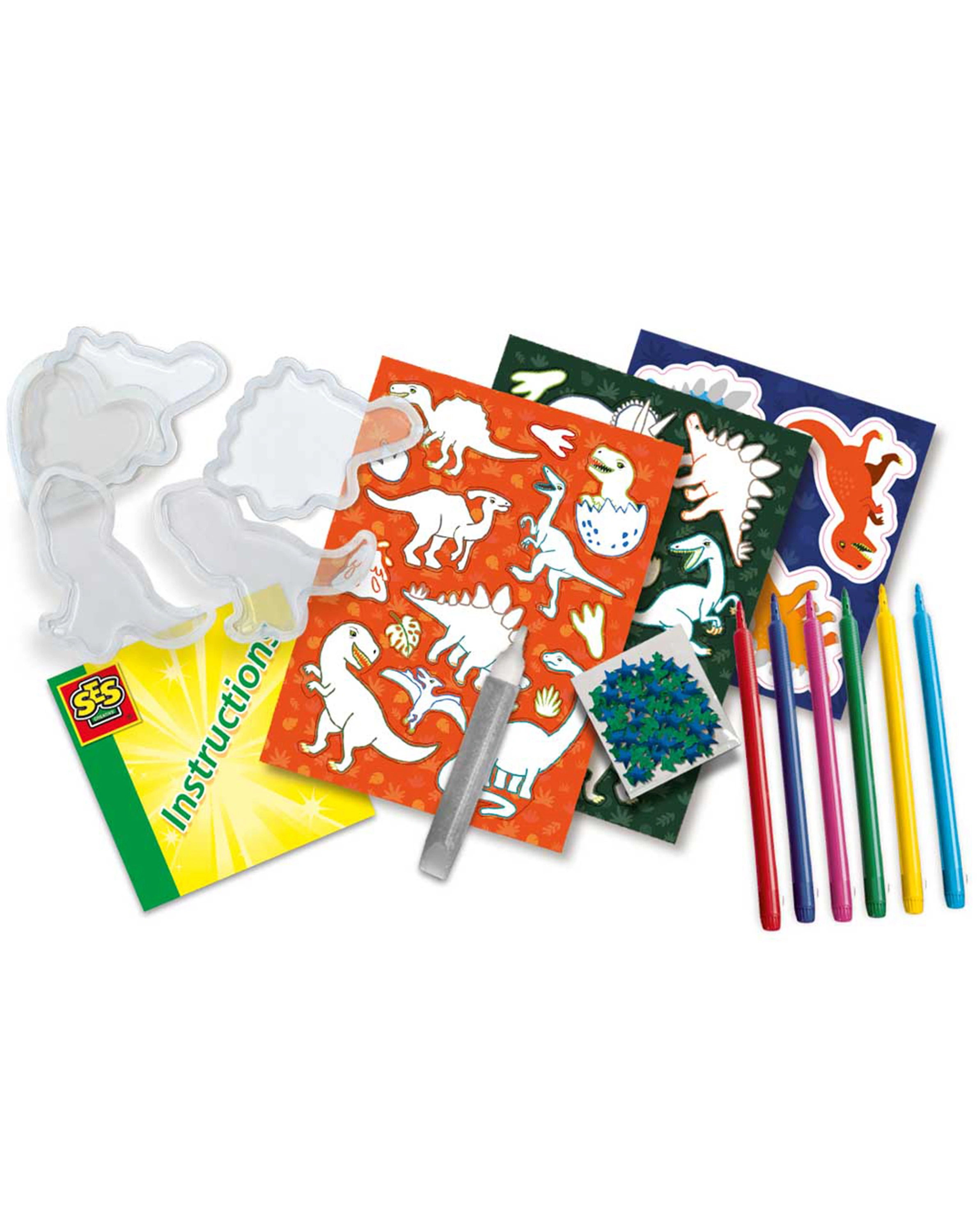 Mal-Set STICKER-MAKER – DINOS in bunt