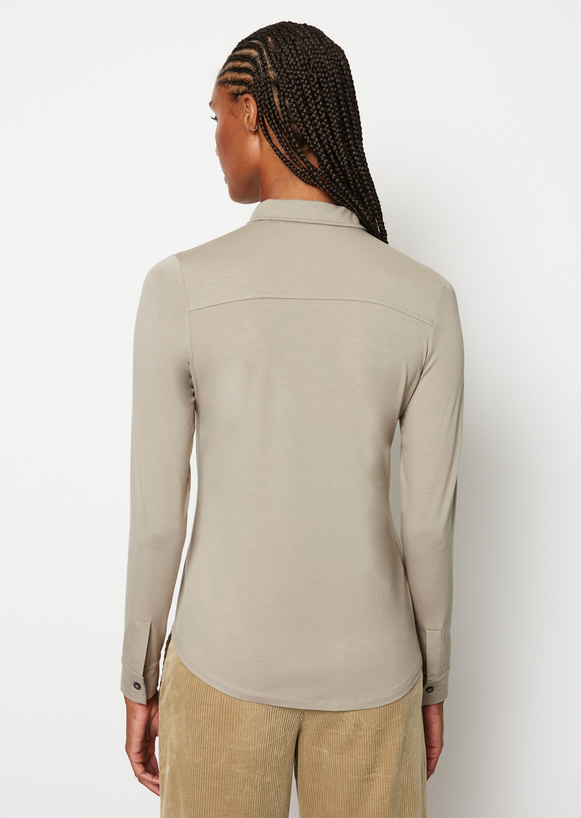 Jersey-Bluse regularaus LENZING™ ECOVERO™
