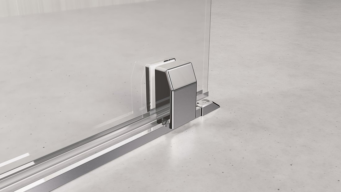 Polysan Modular schuifdeur rollend 160cm chroom