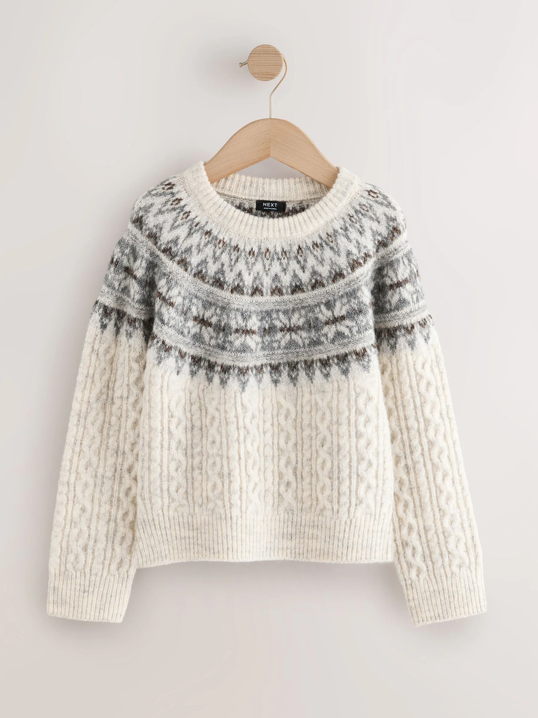 Ecru - Matching Family Christmas Jumper (3mths-16yrs)
