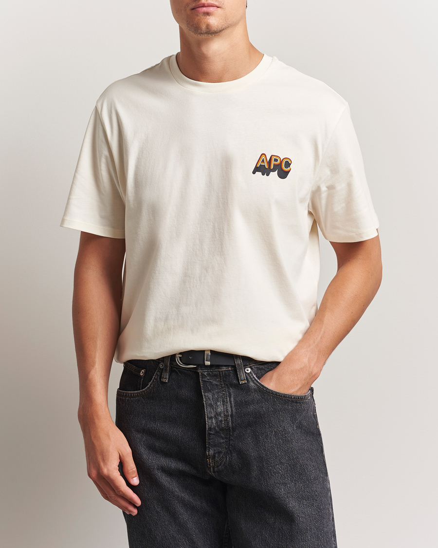 A.P.C. 70's Logo T-Shirt Ecru
