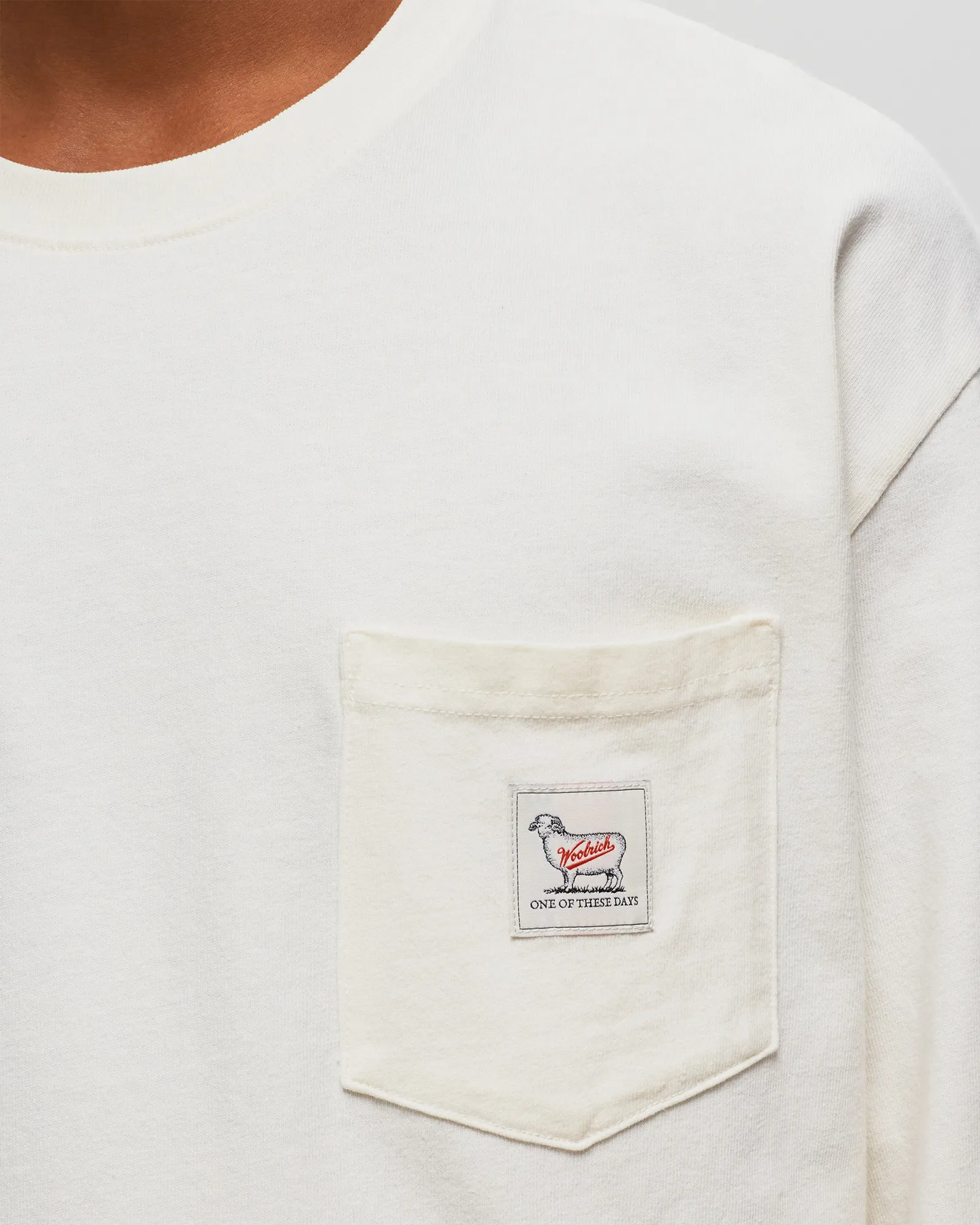One of these Days One of These Days x Woolrich LONGSLEEVE POCKET TEE