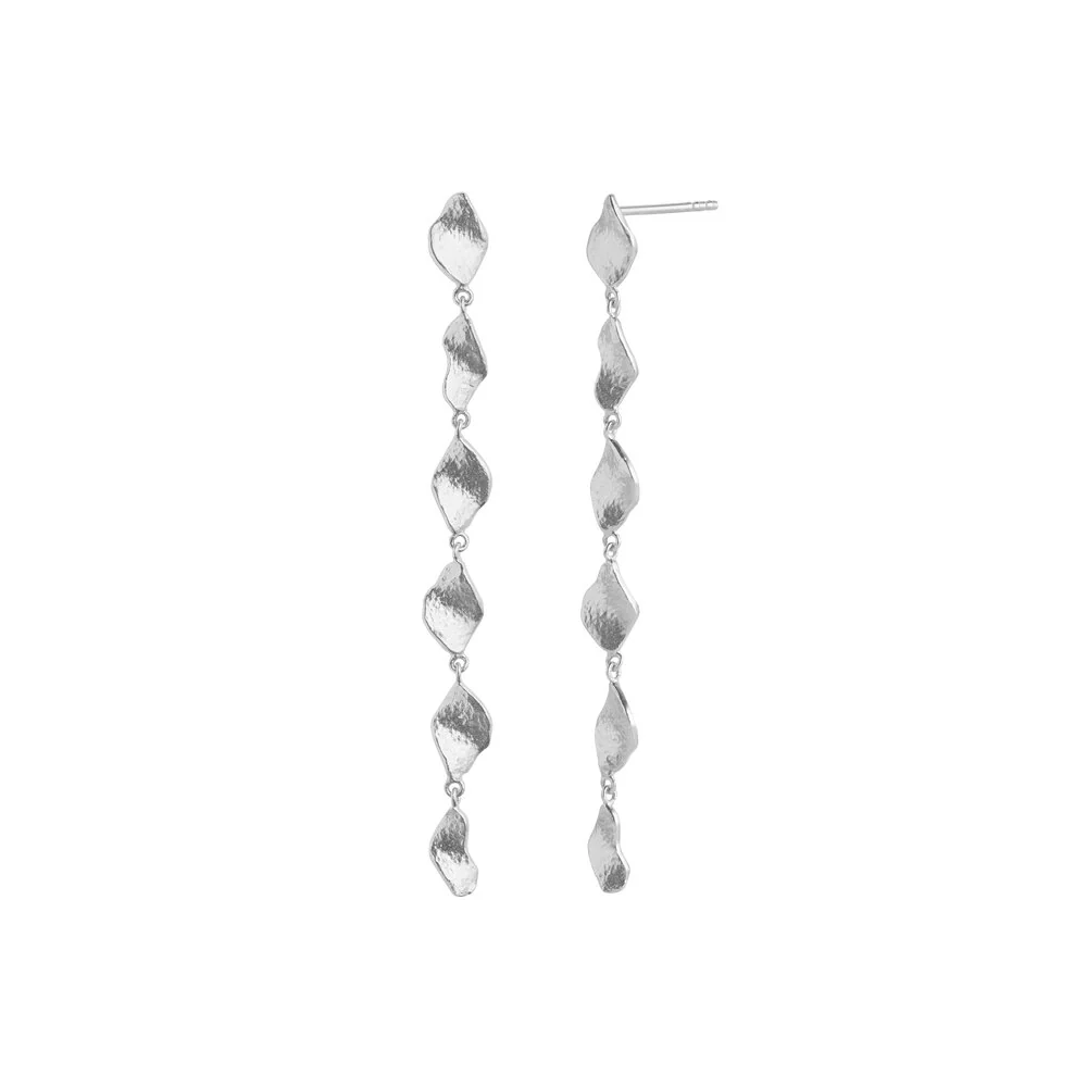 STINE A Jewelry  Six dangling ile de la mour long ørering - sølv