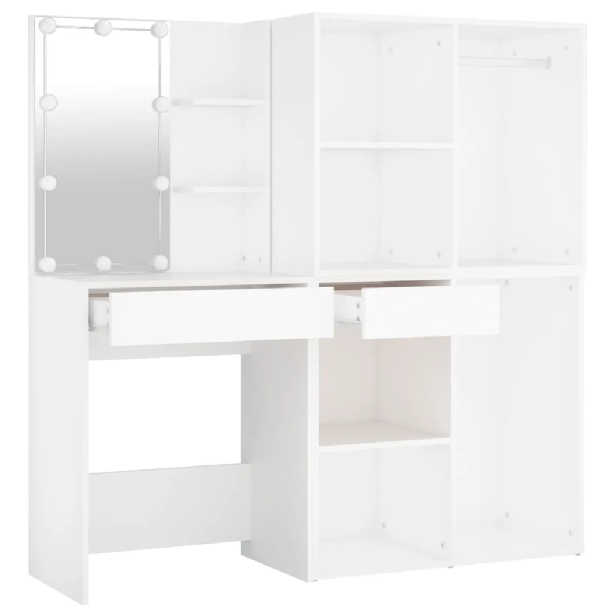 Coiffeuse Helloshop26 - Blanc