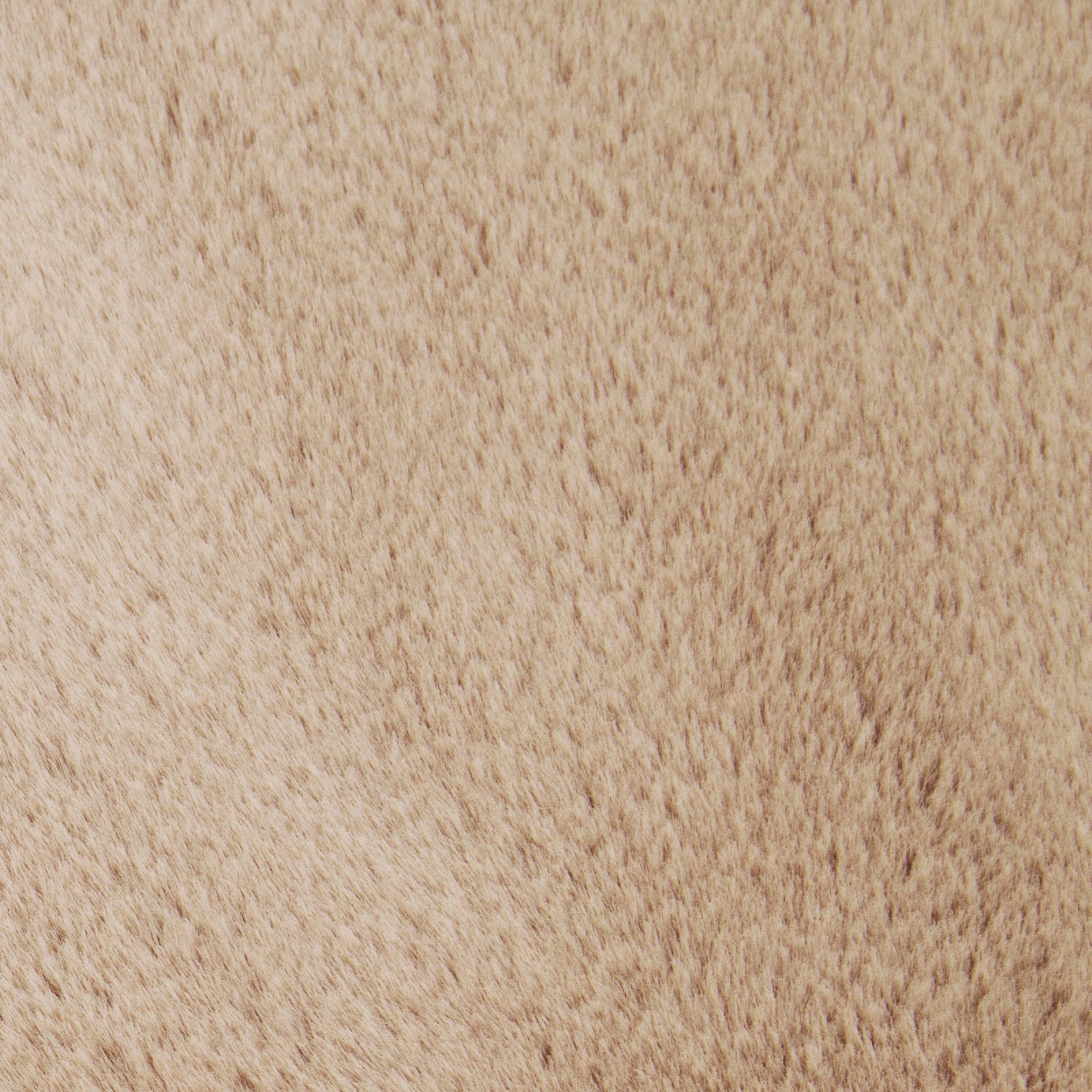 Kunstfellteppich - beige - rund - Ø 80 cm