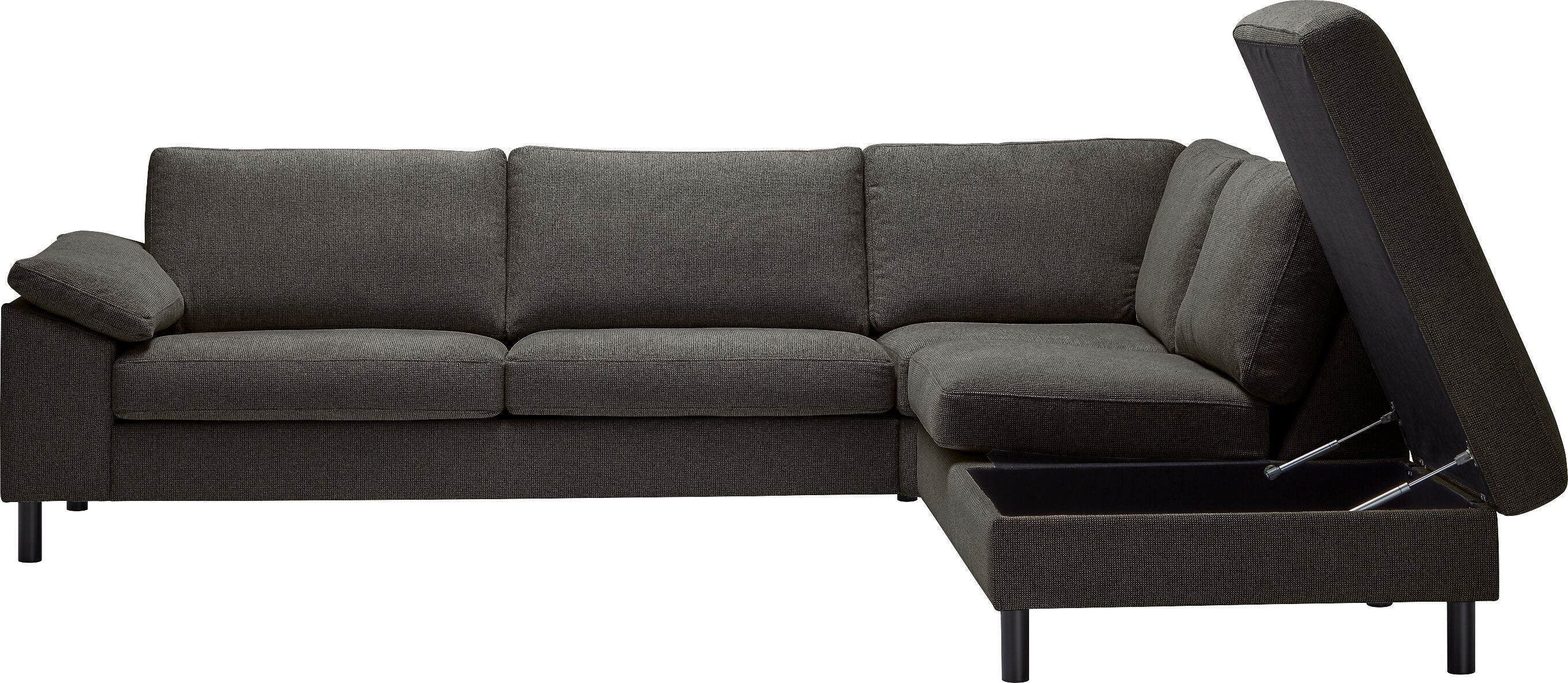 DIENER Ecksofa - Anthrazit / B: 277.0 cm x T: 225.0 cm x H: 81.0 cm