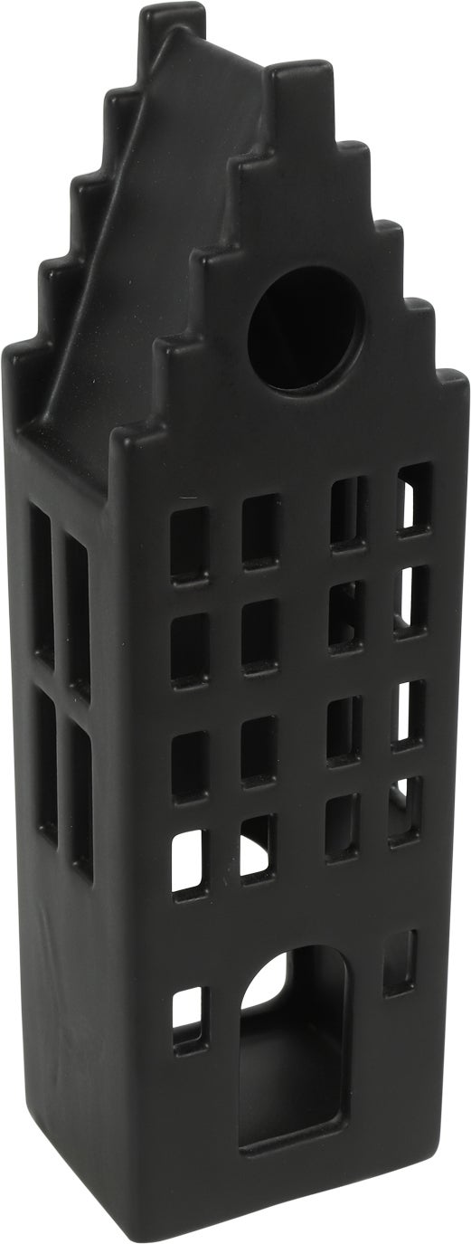 Countryfield waxinelichthouder Heritage zwart 7,2 x 5,8 x 23,2 cm