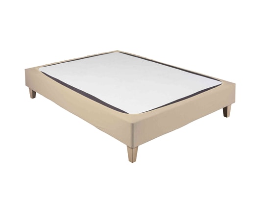 TERRE DE NUIT - Cache sommier Cache-sommier coton jersey beige 150x190