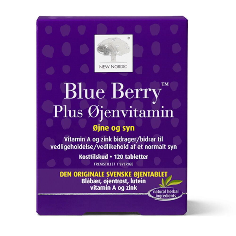 Blue Berry Plus Øyevitamin 120 tabletter