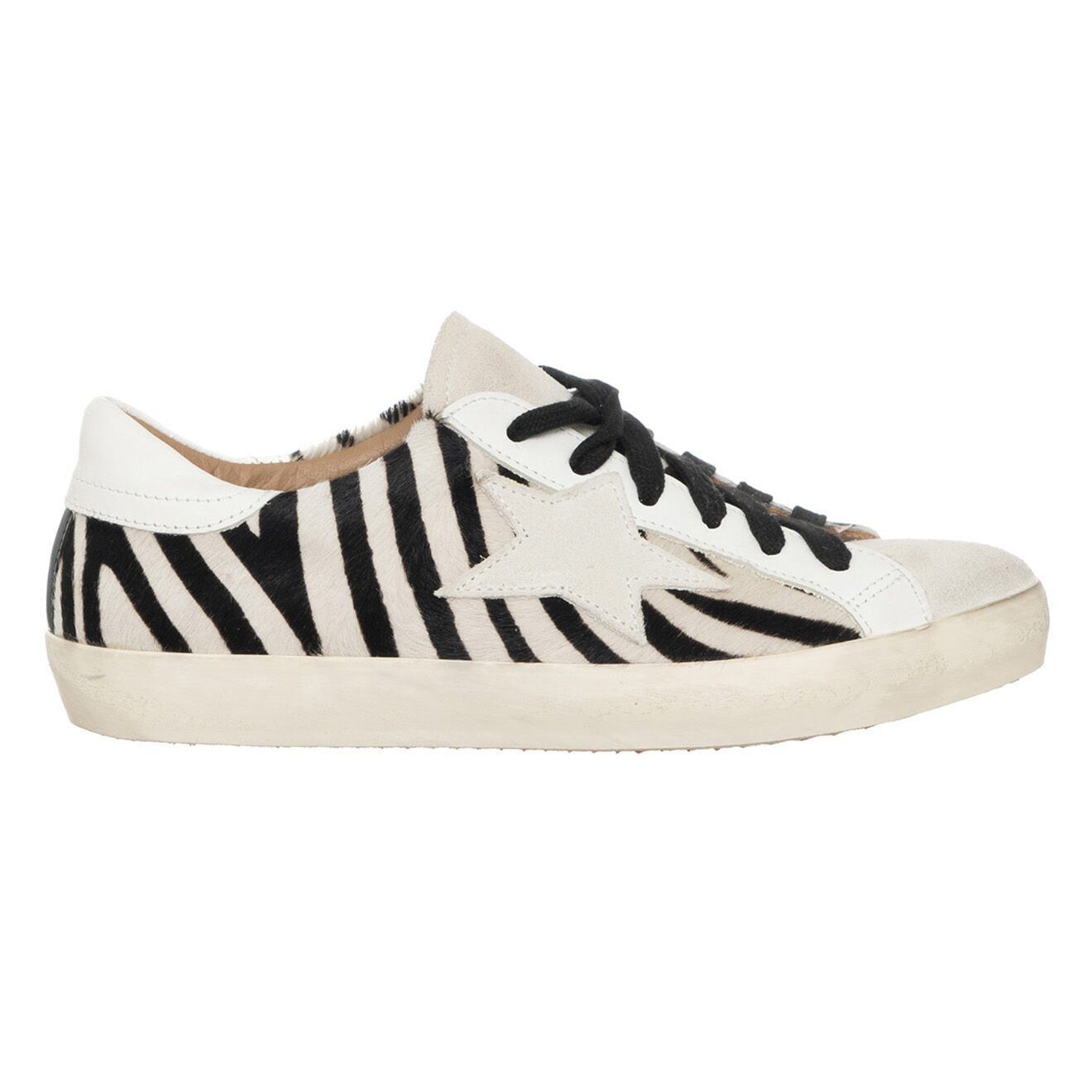 Loretta Pettinari Sneakers en Cuir Varia blanc/noir