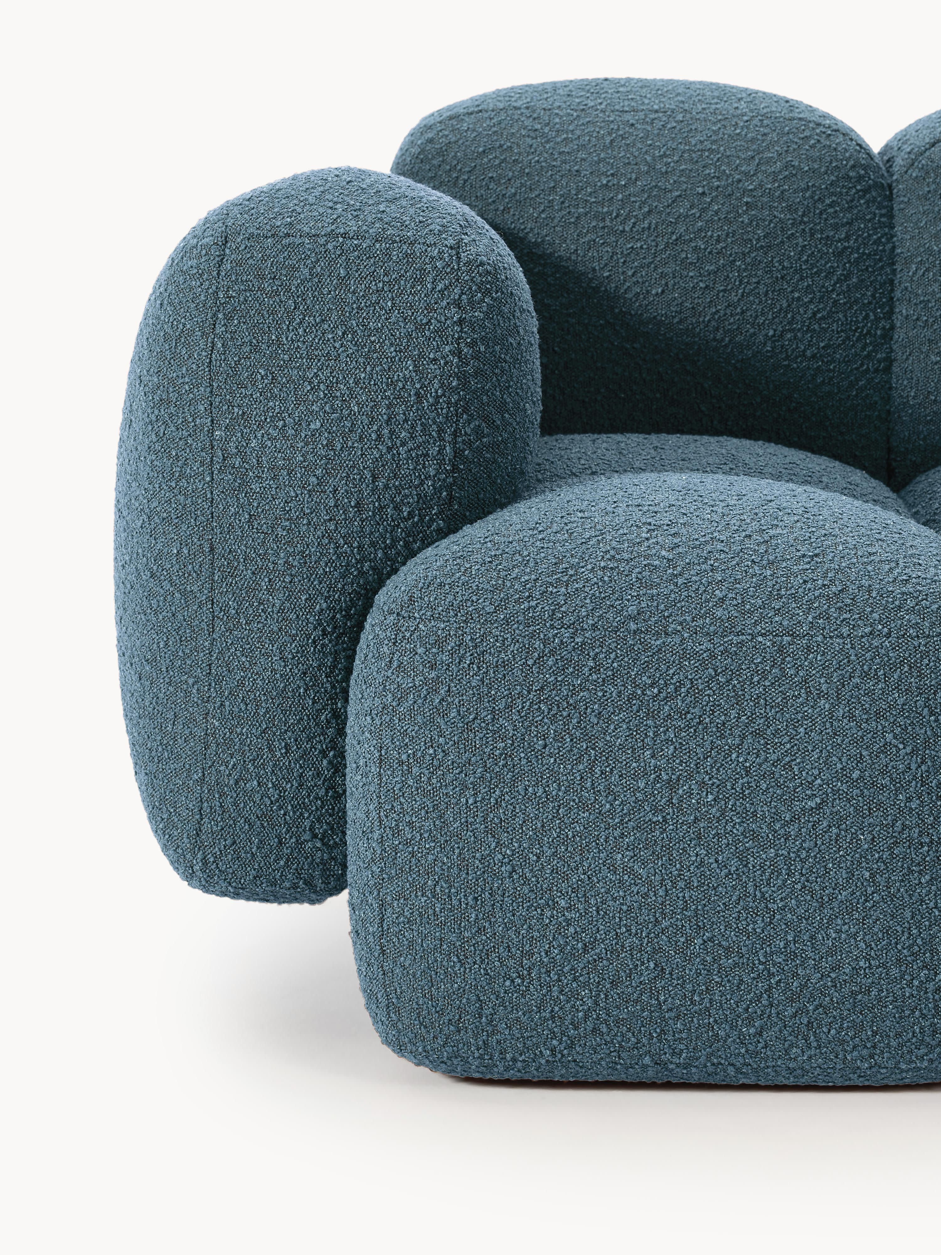 Loungefauteuil Tayla van bouclé