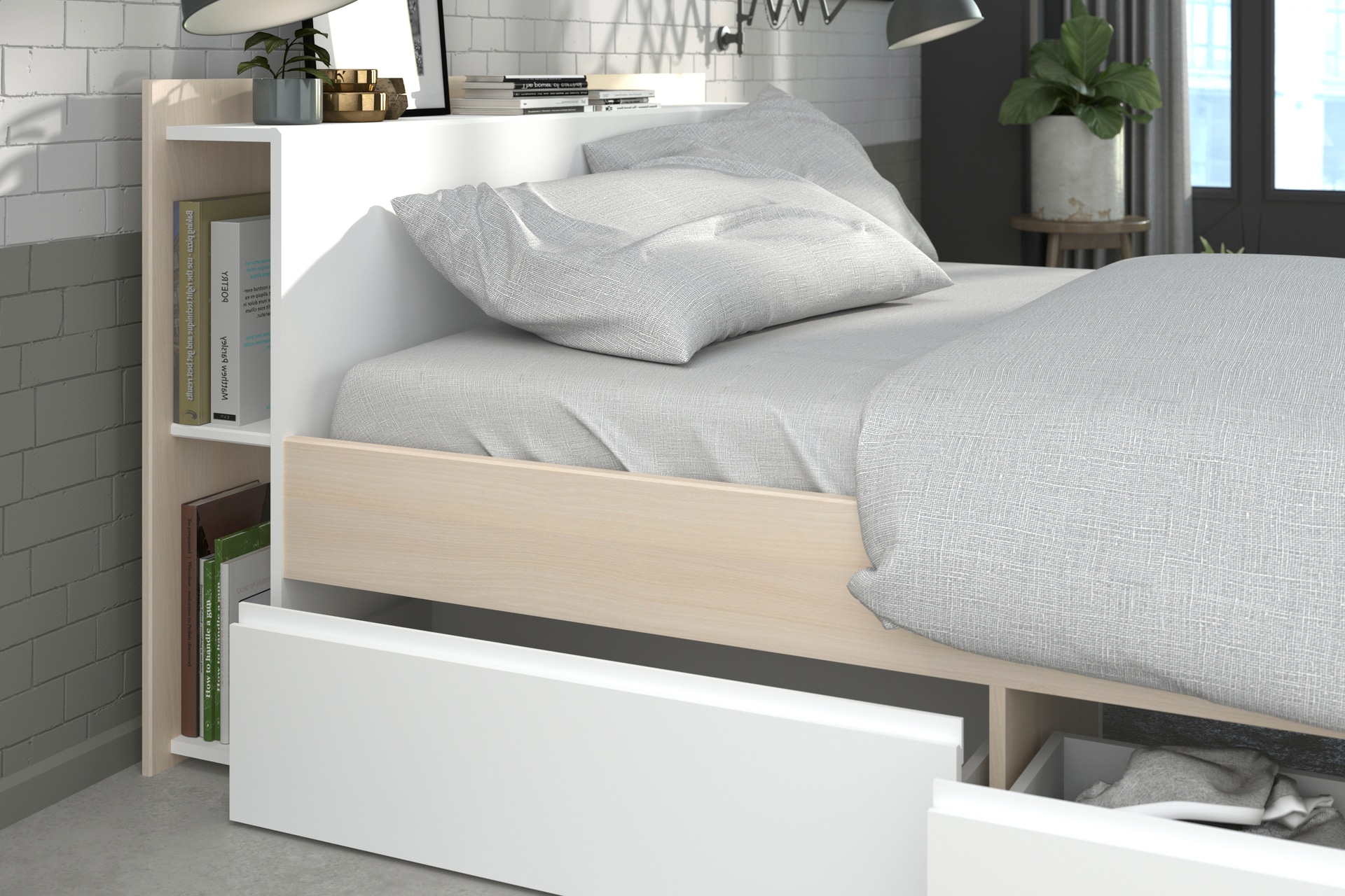 Parisot Kinderzimmer Most 75 4-teilig braun/ weiß