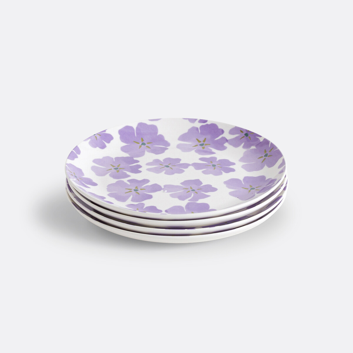 LA REDOUTE INTERIEURS<br>Conjunto de 4 pratos de sobremesa em porcelana, Delila