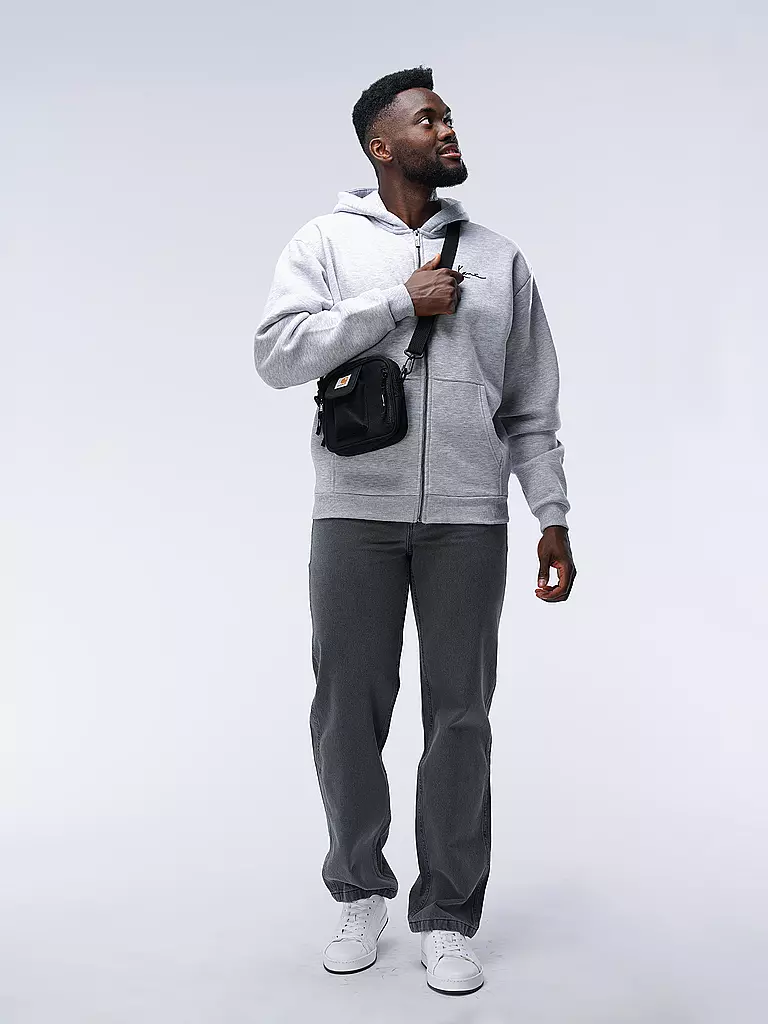 KARL KANI Kapuzensweatjacke hellgrau