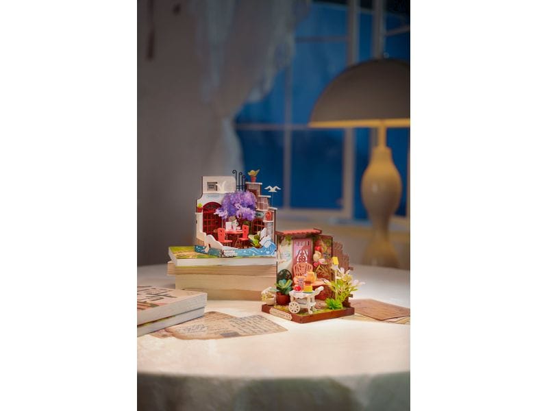 RoboTime Bausatz Meer Restaurant Ferien 3D-Puzzle aus lasergeschnittenen Holzteilen