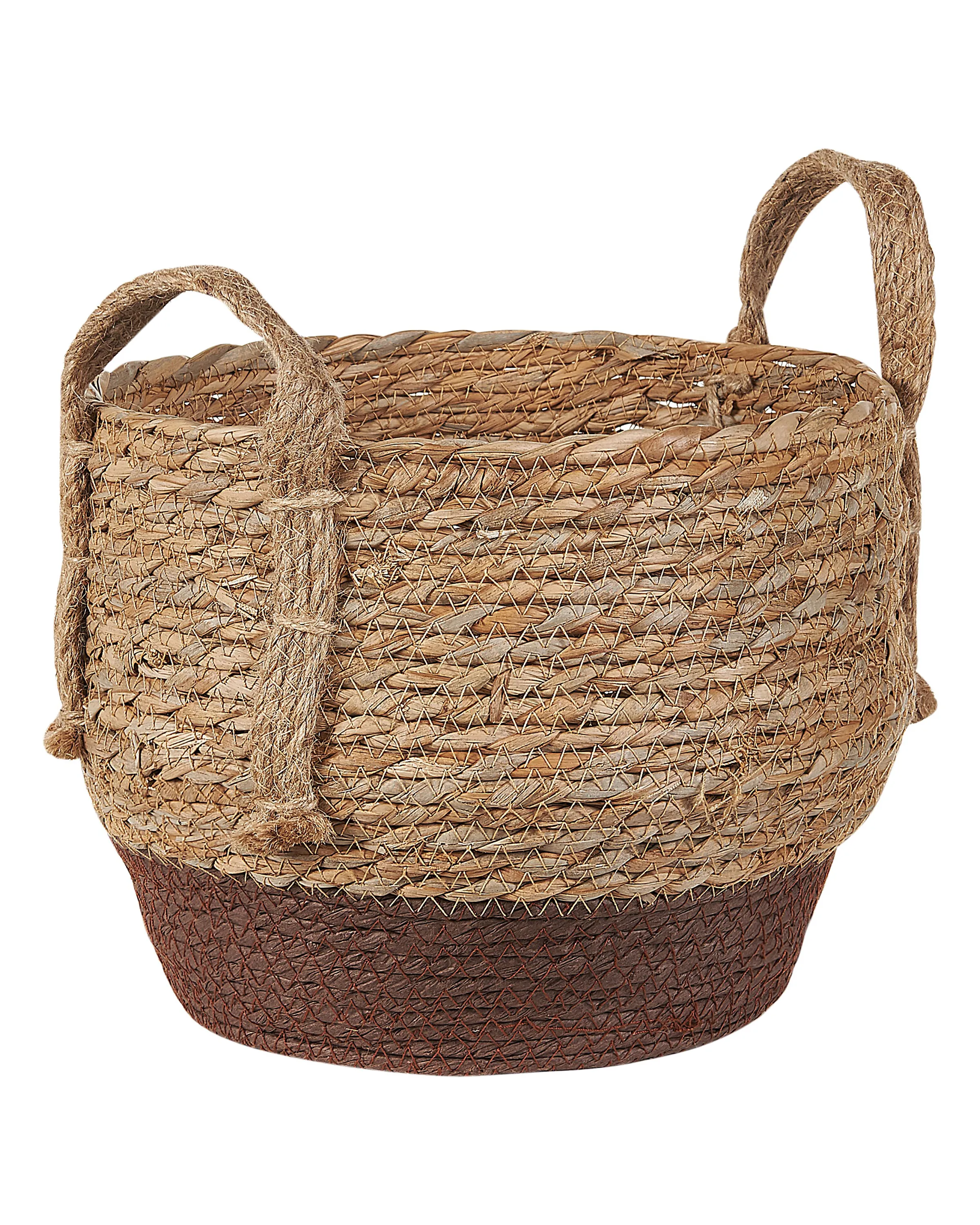 Set van 2 bloempotten PALADJU Zeegras 30/25 cm Natuurlijk