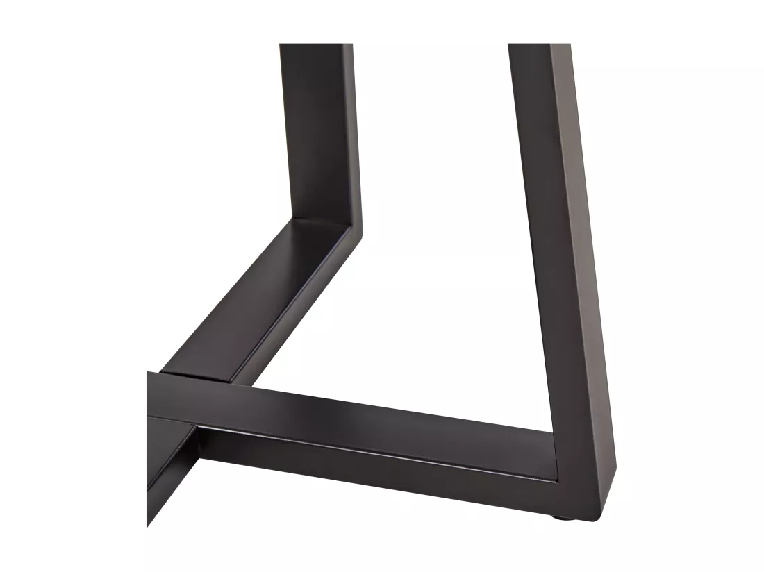Table d'appoint en marbre noir et blanc IVINS