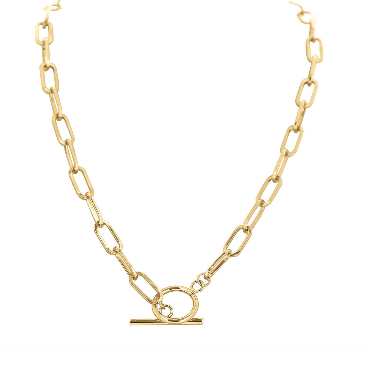 Collier Dana acier doré or