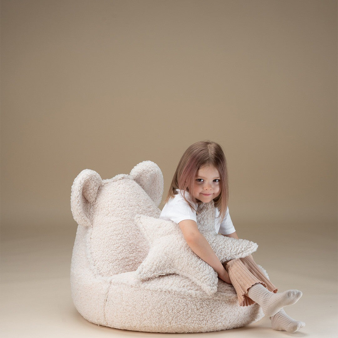 Wigiwama zitzak bear - cream white
