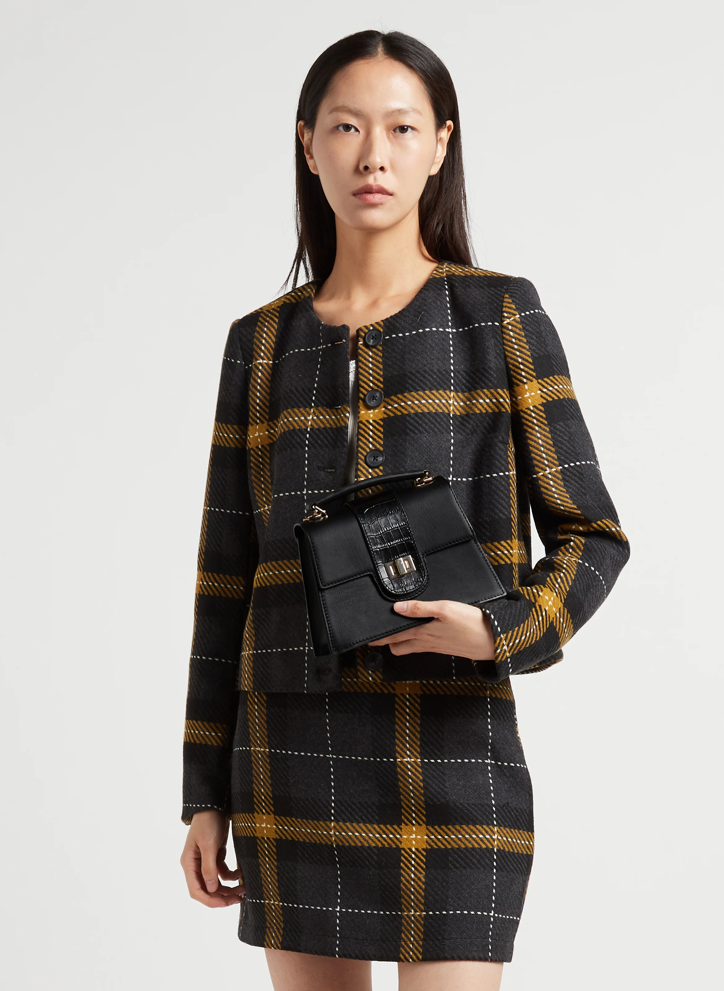 AMBRE - Sac à main en cuir | Noir
