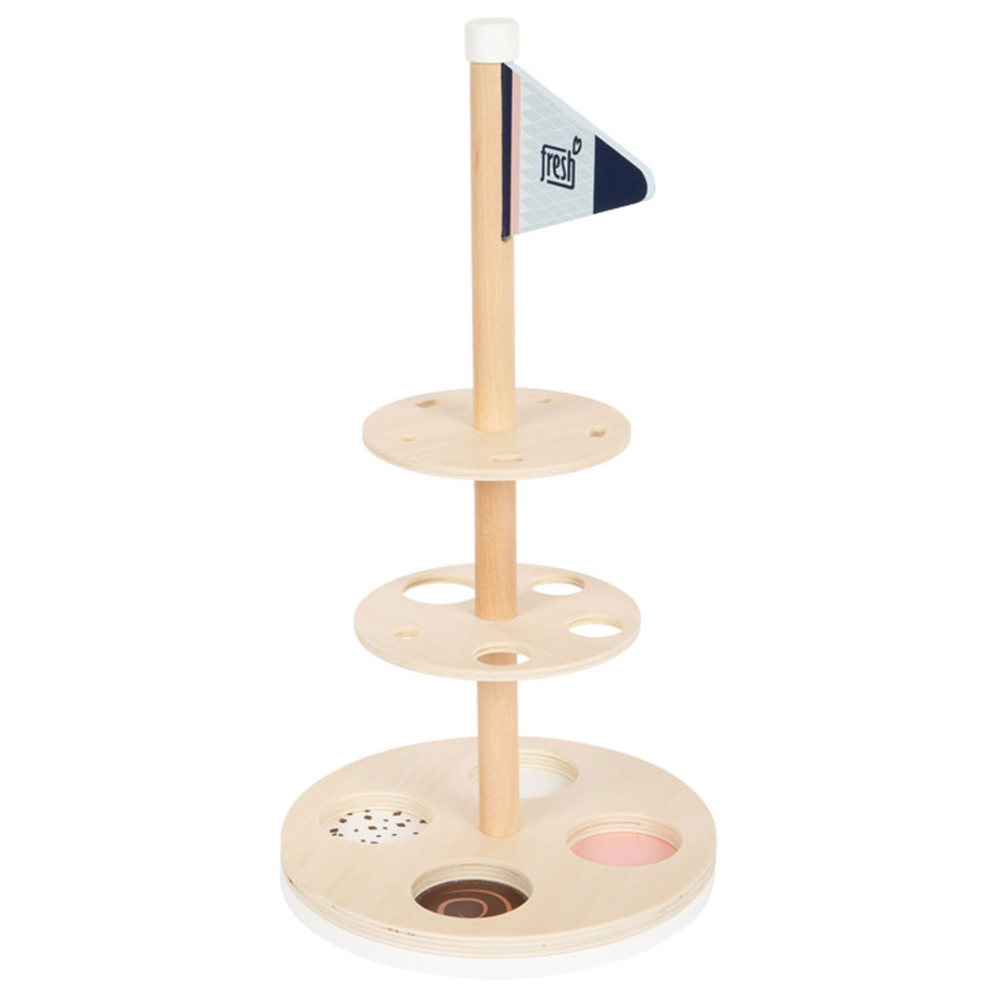 Small Foot-Houten Ijsjes met Houder, 15dlg.