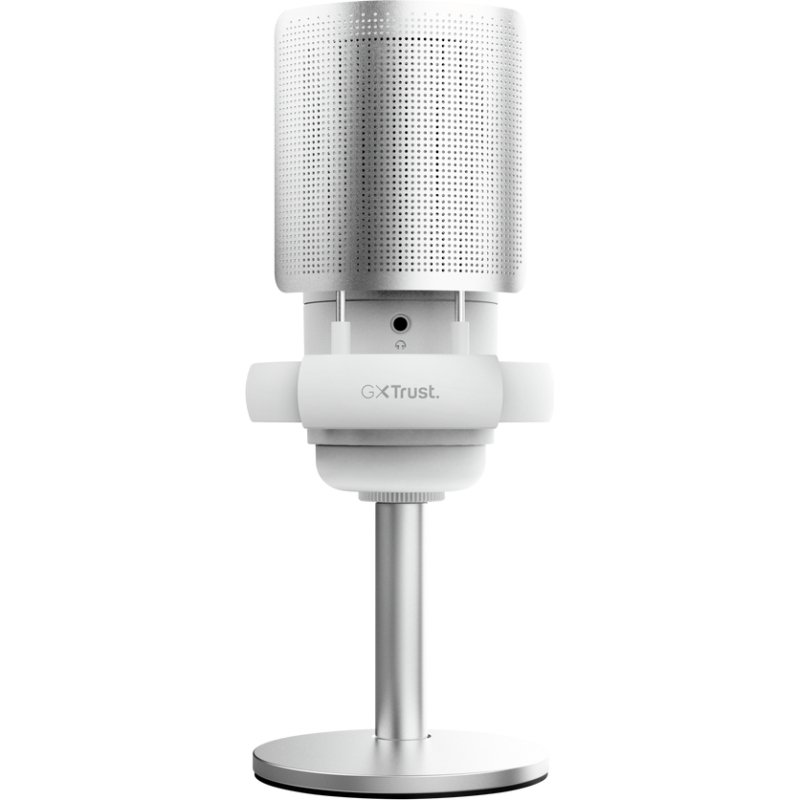 Trust GXT 238W Auron Gris, Blanc Microphone pour podcast