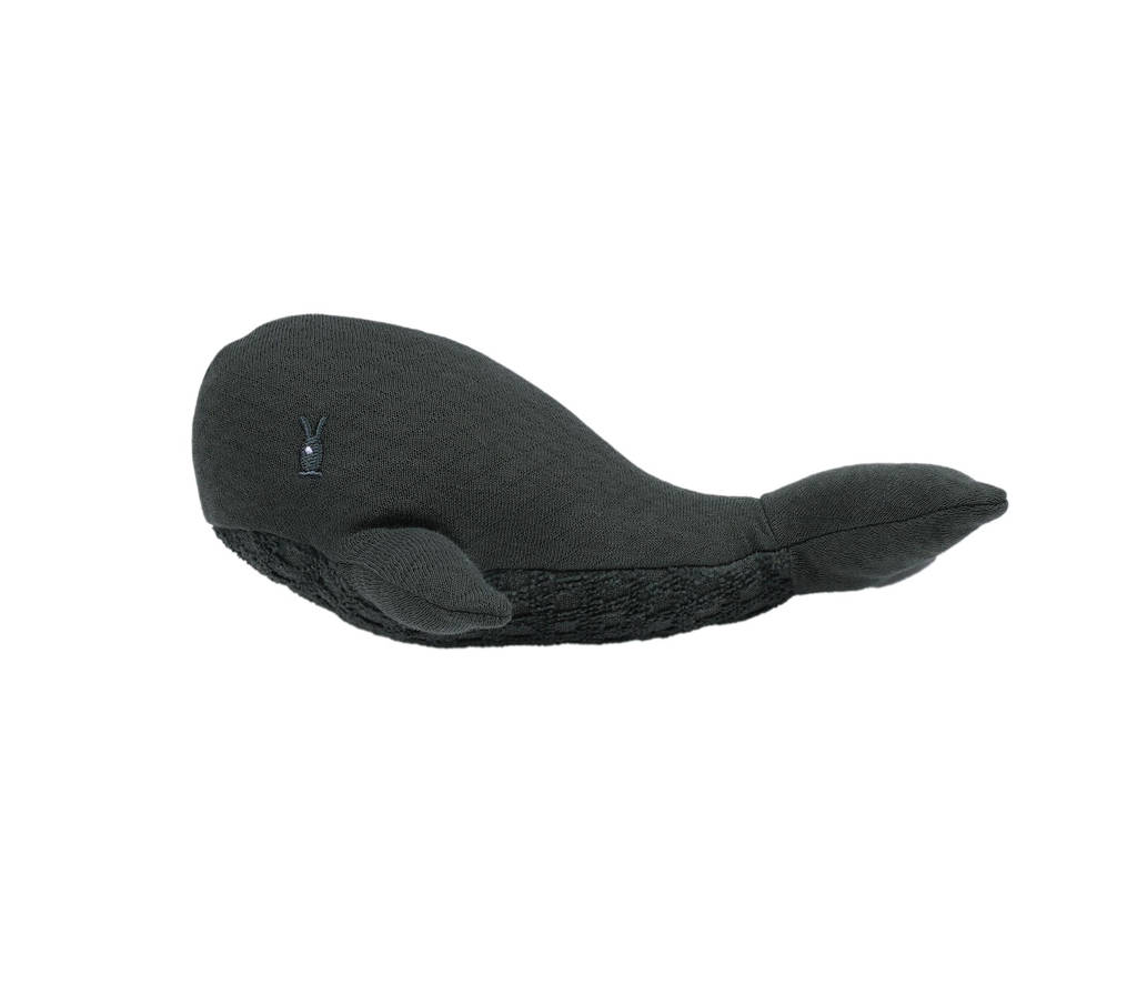 dark green wally whale knuffel 16 cm