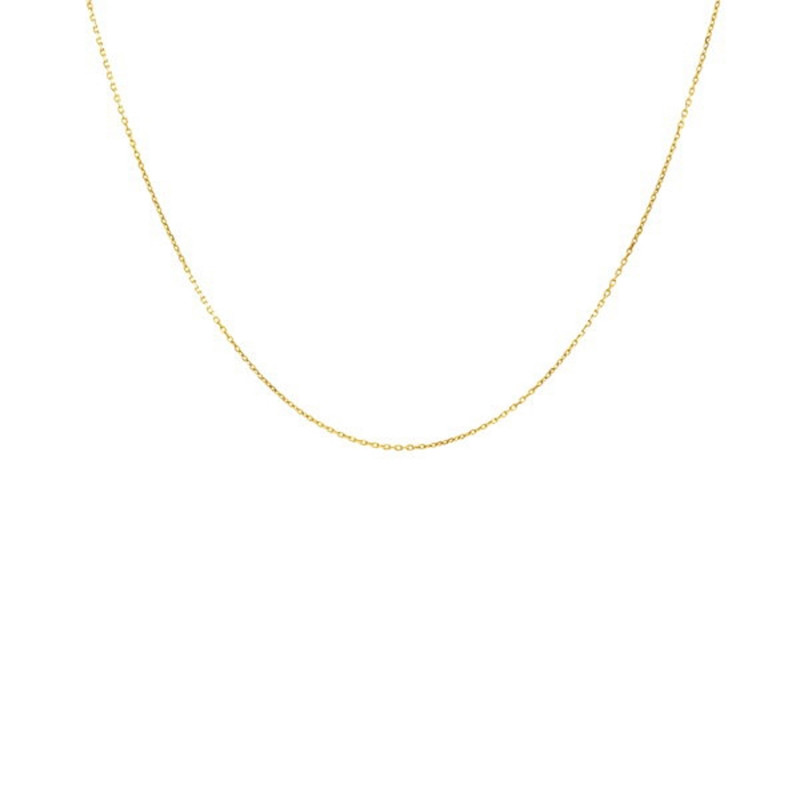 Collier Chaine Forçat Diamantée - Or Jaune - Femme ou Enfant