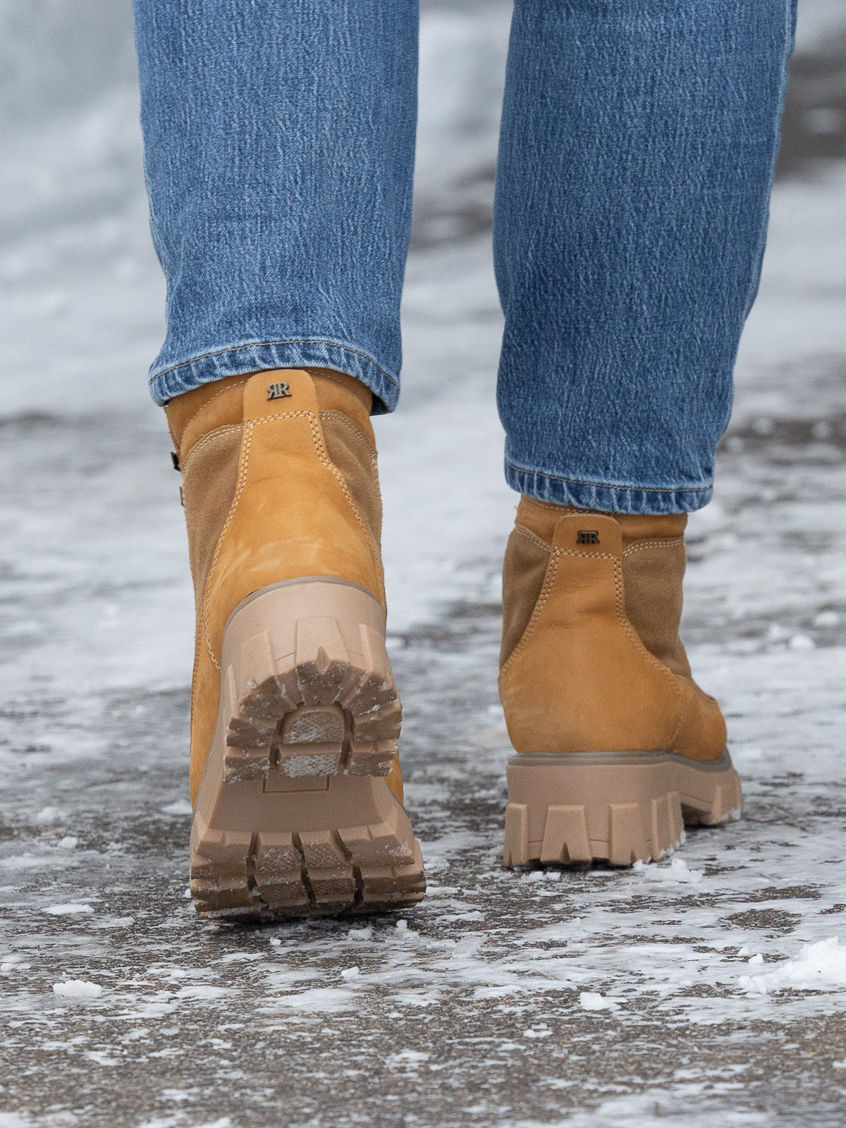 Combat Leather Boot Warm Tan - Trapes Sko