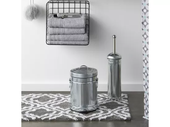 Poubelle salle de bain à pédale 3L en métal