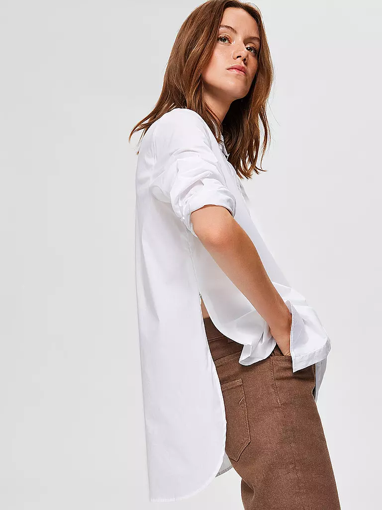 SELECTED FEMME Bluse SLFORI weiss
