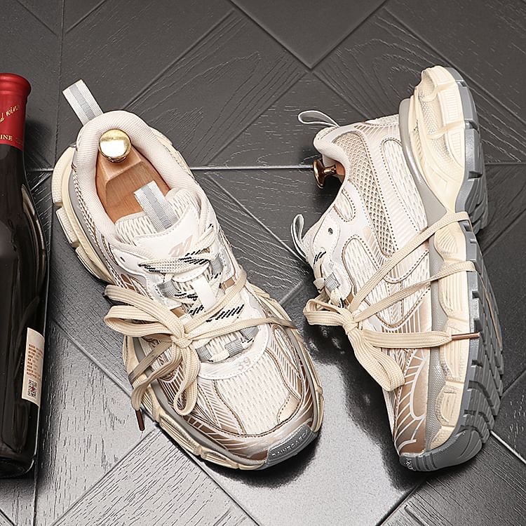 Mr Ozera - Platform Panel Mesh Sneakers