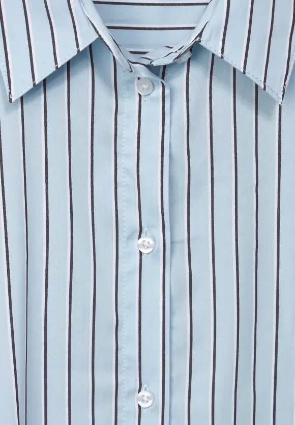 Office Streifenbluse - light sublime blue