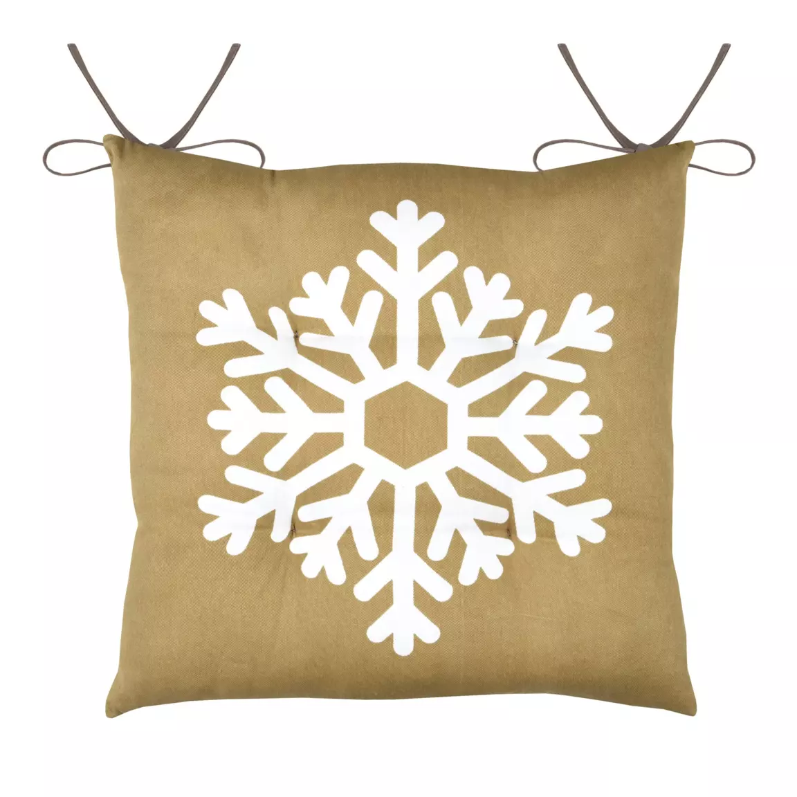 Coussin de chaise carré (38 x 38 cm) Estrella Jaune miel