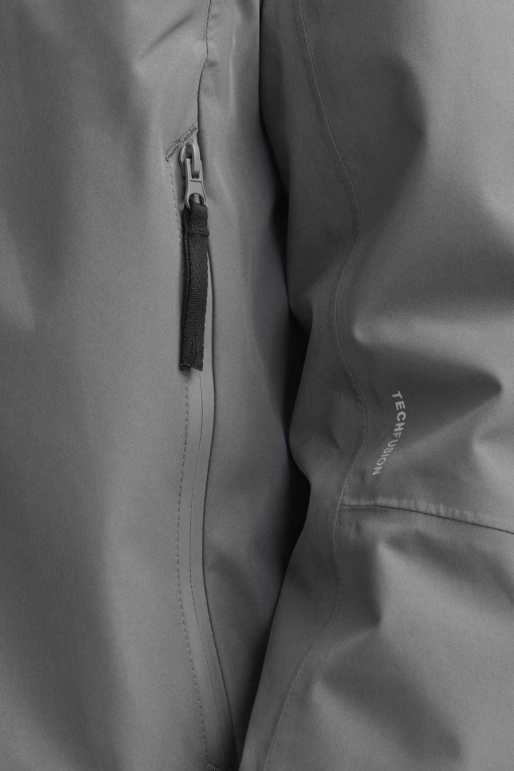 JACK & JONES gewatteerde winterjas JCOSUMMIT grijs